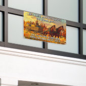 カスタマイズ ファーム フル ハーベスト 馬車 ライド 横断幕 (ビルの外側)