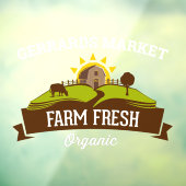 カスタマイズ ファーム フレッシュ オーガニック 中小企業 ウィンドウサイン (シート3)