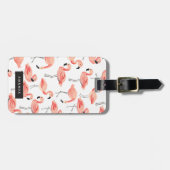 カスタマイズ |フラミンゴパーティー ラゲッジタグ (正面横)