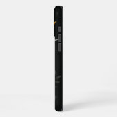 カスタマイズ ブラック カメレオン iPhoneケース (左側面)