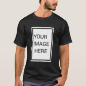 カスタマイズ ブラックTシャツ c Tシャツ (正面)