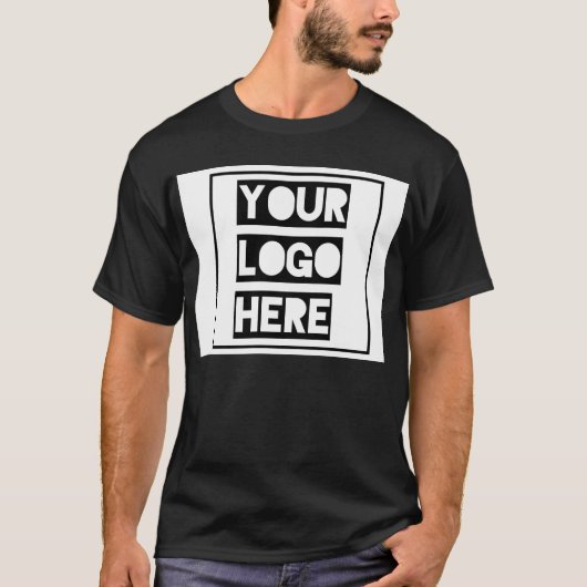 カスタマイズ ブラックTシャツ Tシャツ (正面)