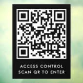 カスタマイズ ブランド ドア ロック QR コード スキャンして入場する ウィンドウサイン (シート3)
