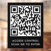 カスタマイズ ブランド ドア ロック QR コード スキャンして入場する ウィンドウサイン (シート2)