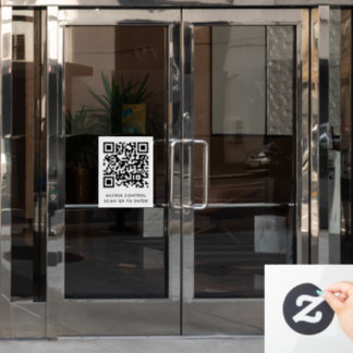 カスタマイズ ブランド ドア ロック QR コード スキャンして入場する ウィンドウサイン