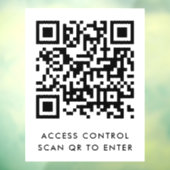 カスタマイズ ブランド ドア ロック QR コード スキャンで入場 ウィンドウサイン (シート3)
