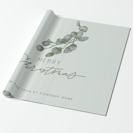 カスタマイズ ブランド 会社名 メリークリスマス ラッピングペーパー (アンロールド)