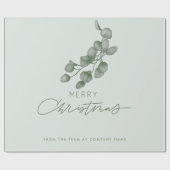 カスタマイズ ブランド 会社名 メリー クリスマス ラッピングペーパー (フラット)