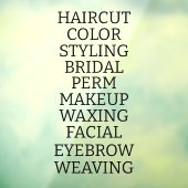 カスタマイズ ヘア サロン スパ サービス一覧 大型 ウィンドウサイン (シート3)