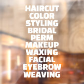 カスタマイズ ヘア サロン スパ サービス一覧 大型 ウィンドウサイン (シート2)