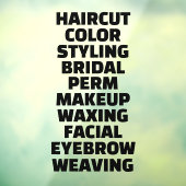 カスタマイズ ヘア サロン スパ サービス一覧 大型 ウィンドウサイン (シート3)