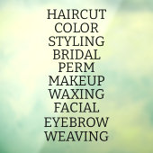 カスタマイズ ヘア サロン スパ サービス一覧 大型 ウィンドウサイン (シート3)