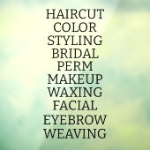 カスタマイズ ヘア サロン スパ サービス一覧 大型 ウィンドウサイン (シート3)