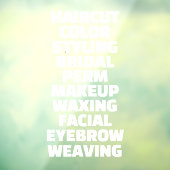 カスタマイズ ヘア サロン スパ サービス一覧 大型 ウィンドウサイン (シート3)