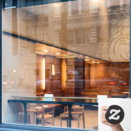 カスタマイズ ヘア サロン スパ サービス一覧 大型 ウィンドウサイン