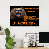 カスタマイズ ベア ラージ ゲーム 剥製 ショップ ポスター (ホームオフィス)
