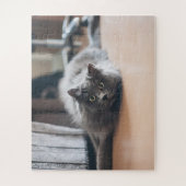カスタマイズ ペット 猫 子猫 楽しい ジグソーパズル (縦)