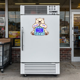 カスタマイズ ポーラーベア 袋詰め氷 プロモーション  シール