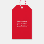 カスタマイズ"メリークリスマス"のタイポグラフィ ギフトタグ (裏面)