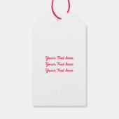 カスタマイズ"メリークリスマス"のタイポグラフィ ギフトタグ (裏面)