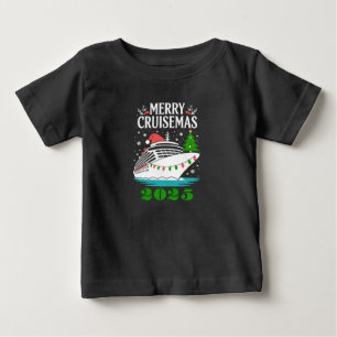 カスタマイズ メリークルーズマス クルーズ船 ファミリー ベビーTシャツ