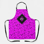 カスタマイズ |モノグラム |ピンク |フローラ | SISTER エプロン (正面)