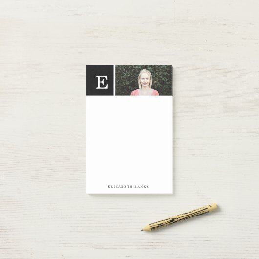 カスタマイズ |モノグラム&写真 ポストイット (デスク上)