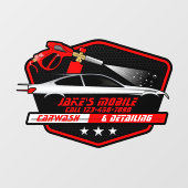 カスタマイズ モバイル カー ウォッシュ ディテーリング ビジネス ウィンドウサイン (シート)