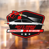 カスタマイズ モバイル カー ウォッシュ ディテーリング ビジネス ウィンドウサイン (シート2)