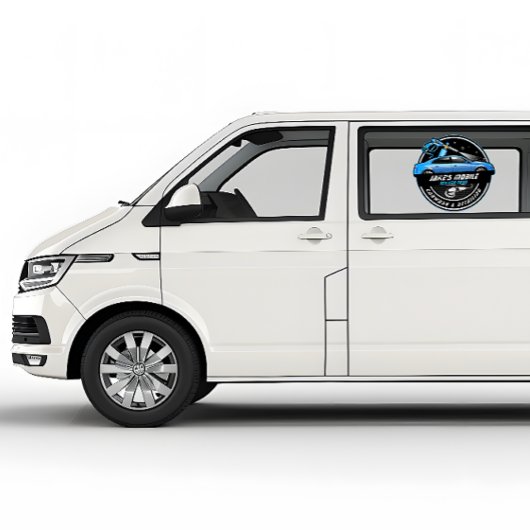 カスタマイズ モバイル カー ウォッシュ 詳細 ブルー ビジネス ウィンドウサイン