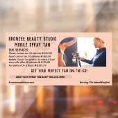 カスタマイズ モバイル スプレー タン サービス ビジネス ウィンドウサイン (シート2)