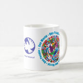 カスタマイズ「ユニティ・ブリューコーヒーマグ平和」 コーヒーマグカップ (正面右)