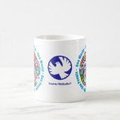 カスタマイズ「ユニティ・ブリューコーヒーマグ平和」 コーヒーマグカップ (中央)