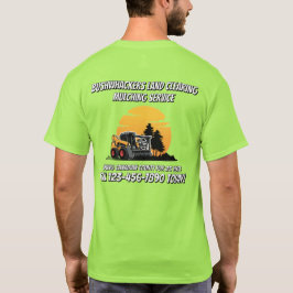 カスタマイズ ランド クリアリング マルチング スキッドステア サービス Tシャツ