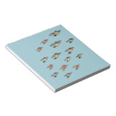 カスタマイズ |ヴィンテージ鳥デザイン ノートパッド (アングル)