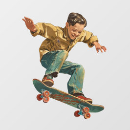 カスタマイズ ヴィンテージ ヤングボーイ スケートボード ショップ ロゴ ウィンドウサイン