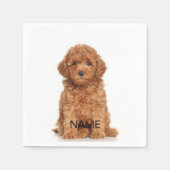 カスタマイズ，写真でパーソナライズ，名前，文字 スタンダードカクテルナプキン (正面)