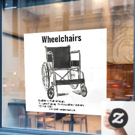 カスタマイズ 医療用品店 車椅子 ラージ ウィンドウサイン