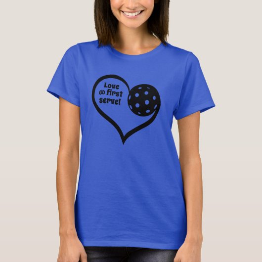 カスタマイズ❤️可能な愛@ first serve pickleball tシャツ (正面)