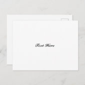 カスタマイズ、名前の変更文字エレガントクラシック白 ポストカード (正面/裏面)