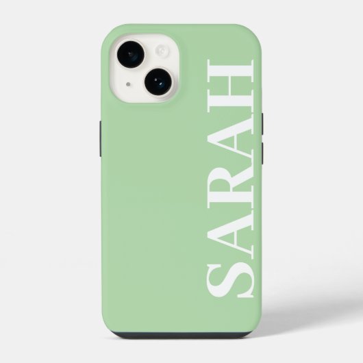 カスタマイズ 名前 シンプル おしゃれ モダン ミニマル iPhoneケース (裏面)