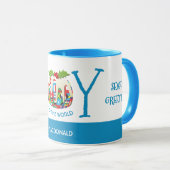 カスタマイズ | 喜び世界の国旗 | クリスマス マグカップ (正面右)