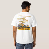 カスタマイズ 土木請負業者 建設 Tシャツ (裏面フル)