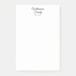 カスタマイズ 夫婦の姓、年、事業の名称 ポストイット