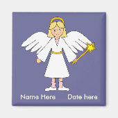 カスタマイズ- – 子供の出生天使 マグネット (正面)