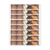 カスタマイズ |感謝祭カボチャと木材 ラップアラウンドラベル (シート)