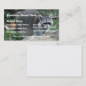 (カスタマイズ)毛皮で覆われたアライグマの写真 名刺 (正面/裏面)