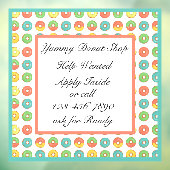 カスタマイズ 求人 ドーナツ コーヒーショップ ビジネス ウィンドウサイン (シート3)