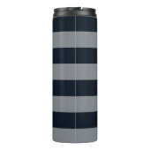 カスタマイズ |濃いストライプの青 タンブラー (裏面)