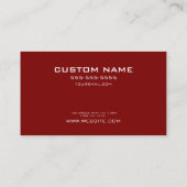 カスタマイズ – 独自ののカスタム作成 名刺 (裏面)